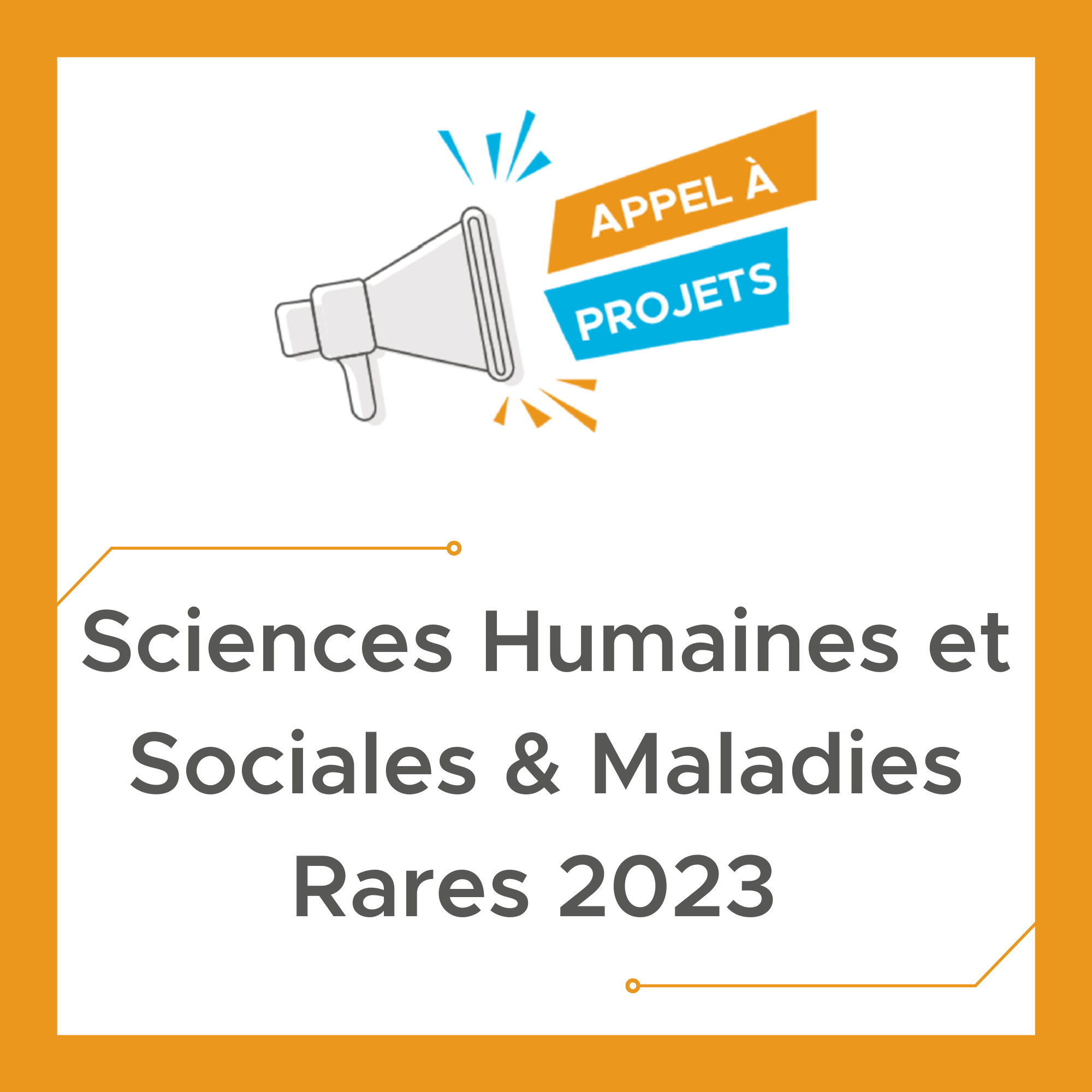 Call for Projects &quot;Human and Social Sciences &amp; Rare Diseases&quot; 2023